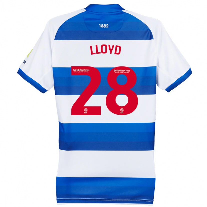 Danxen Kid Alfie Lloyd #28 White Blue Home Jersey 2024/25 T-Shirt