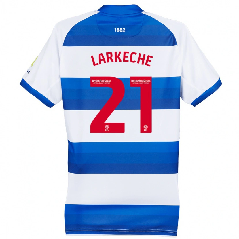 Danxen Kid Ziyad Larkeche #21 White Blue Home Jersey 2024/25 T-Shirt