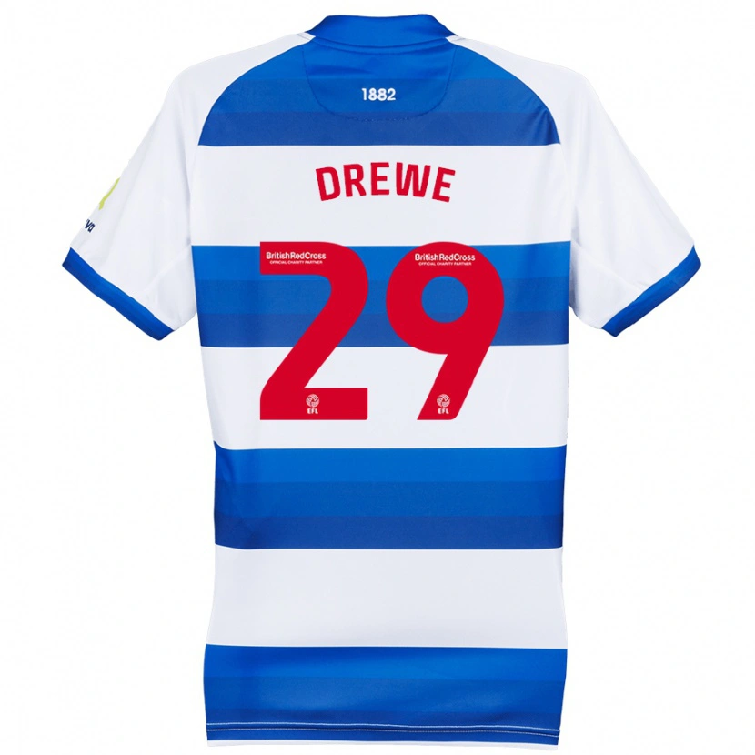 Danxen Kid Aaron Drewe #29 White Blue Home Jersey 2024/25 T-Shirt