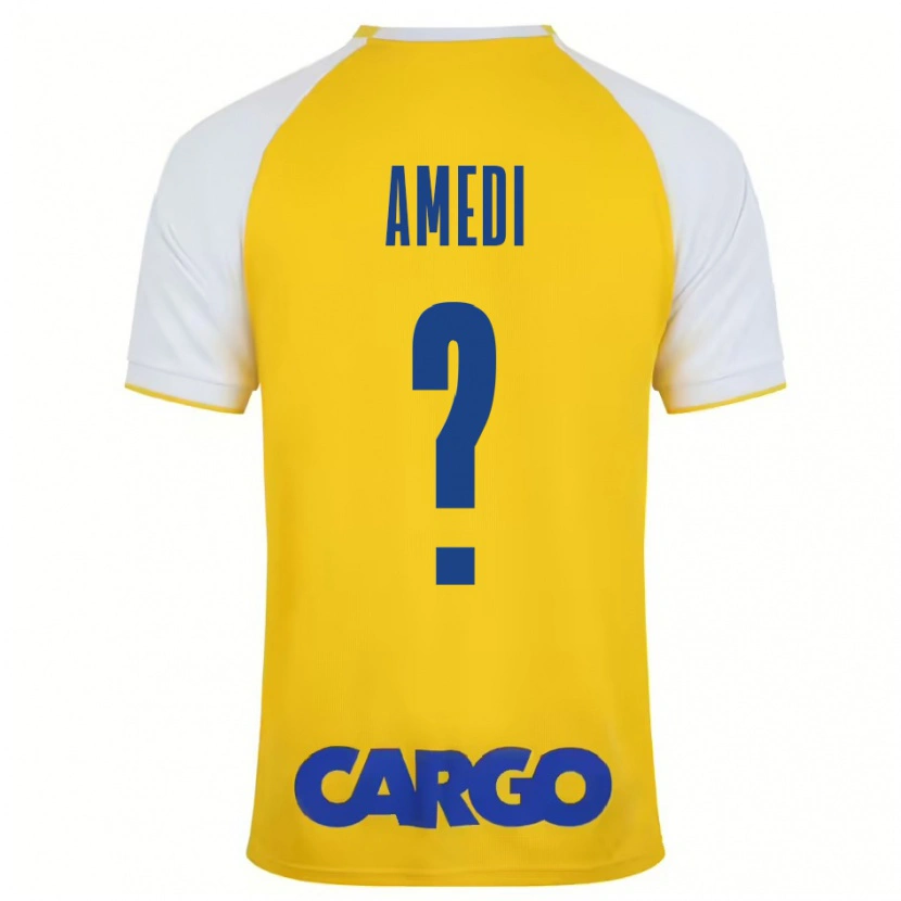 Danxen Kid Roei Amedi #0 Yellow White Home Jersey 2024/25 T-Shirt