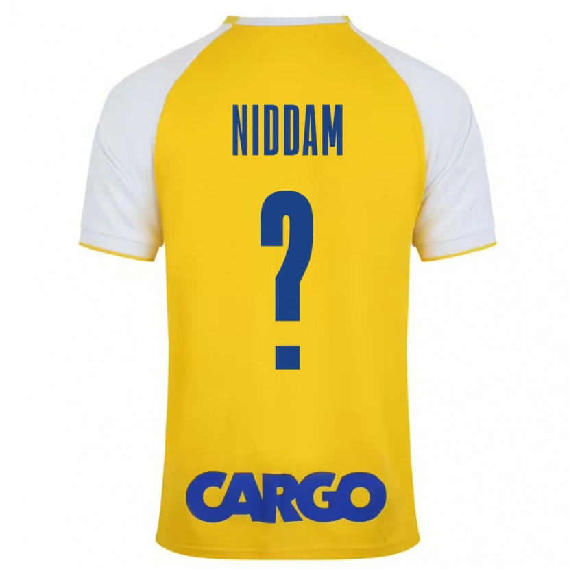 Danxen Kid Nadav Niddam #0 Yellow White Home Jersey 2024/25 T-Shirt