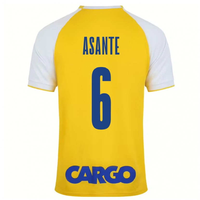 Danxen Kid Tyrese Asante #6 Yellow White Home Jersey 2024/25 T-Shirt