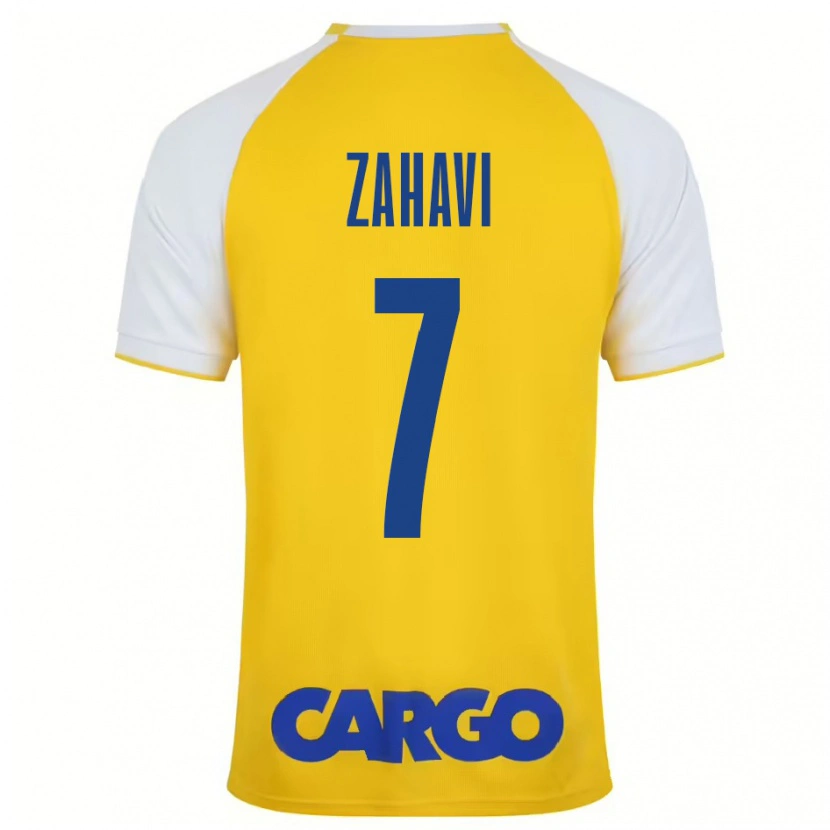 Danxen Kid Eran Zahavi #7 Yellow White Home Jersey 2024/25 T-Shirt