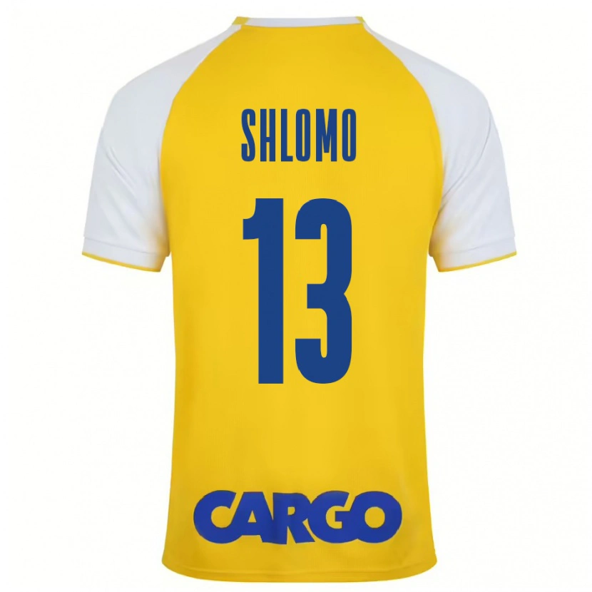 Danxen Kid Raz Shlomo #13 Yellow White Home Jersey 2024/25 T-Shirt