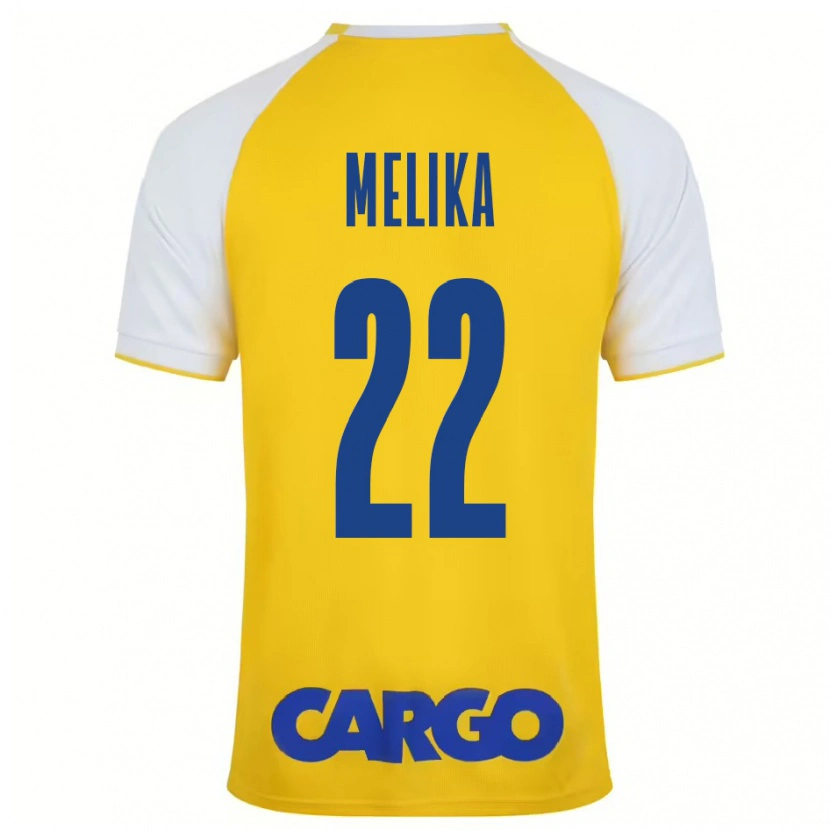 Danxen Kid Ofek Melika #22 Yellow White Home Jersey 2024/25 T-Shirt