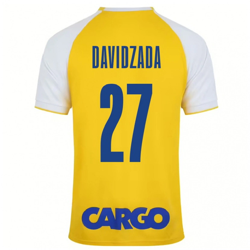 Danxen Kid Ofir Davidzada #27 Yellow White Home Jersey 2024/25 T-Shirt