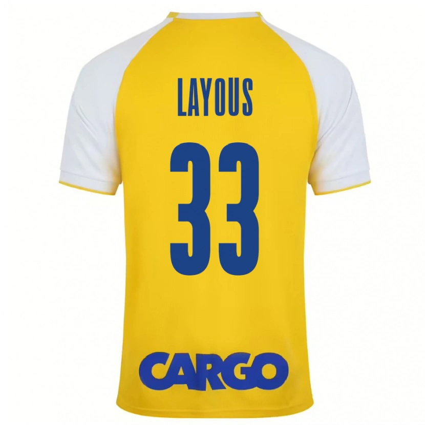 Danxen Kid Hisham Layous #33 Yellow White Home Jersey 2024/25 T-Shirt