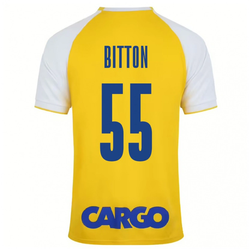 Danxen Kid Nir Bitton #55 Yellow White Home Jersey 2024/25 T-Shirt