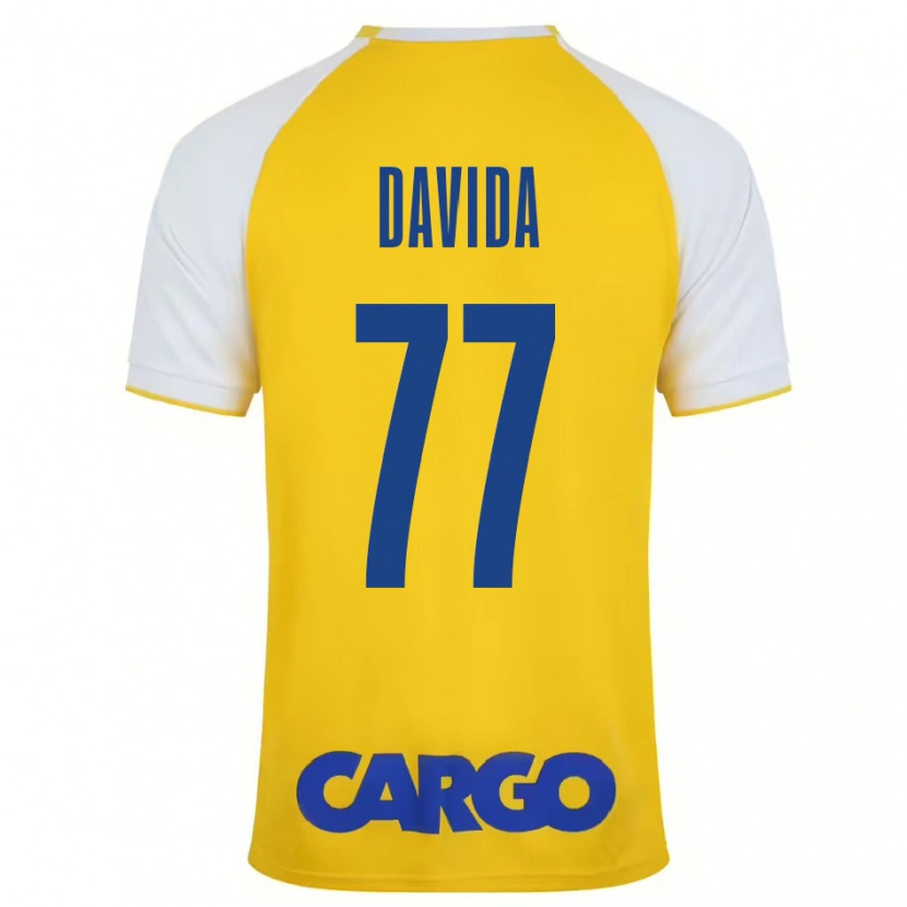 Danxen Kid Osher Davida #77 Yellow White Home Jersey 2024/25 T-Shirt