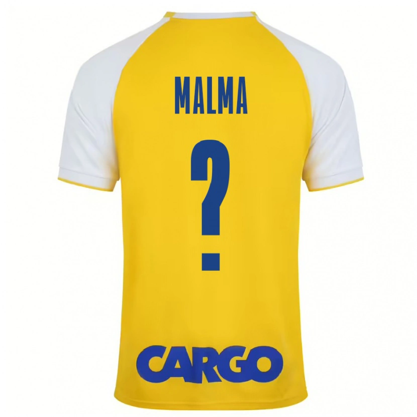 Danxen Kid Itay Malma #0 Yellow White Home Jersey 2024/25 T-Shirt