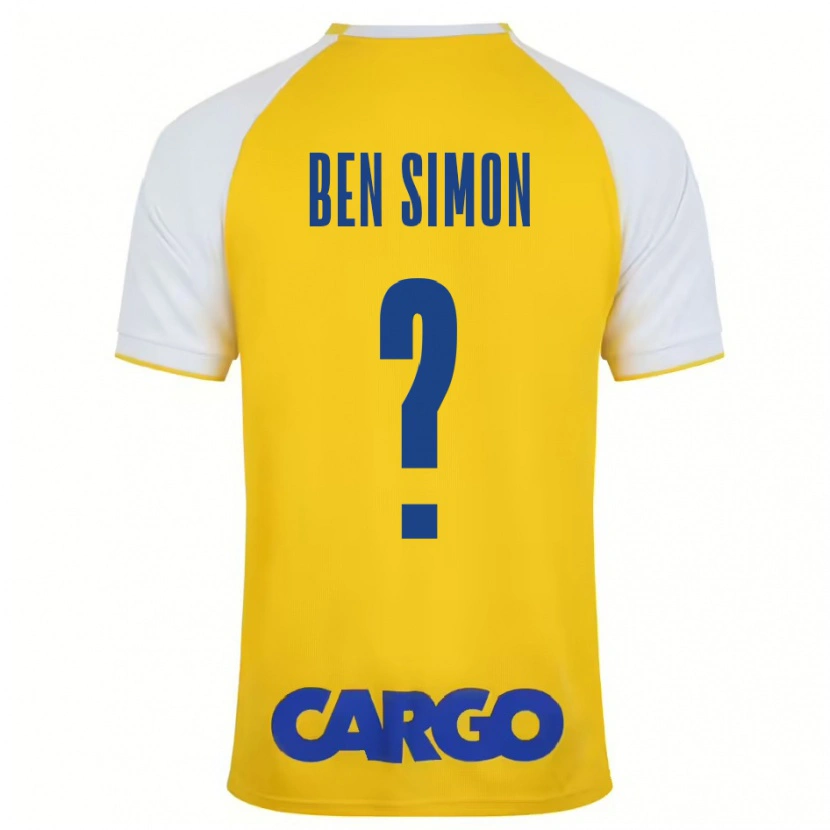 Danxen Kid Ilay Ben Simon #0 Yellow White Home Jersey 2024/25 T-Shirt