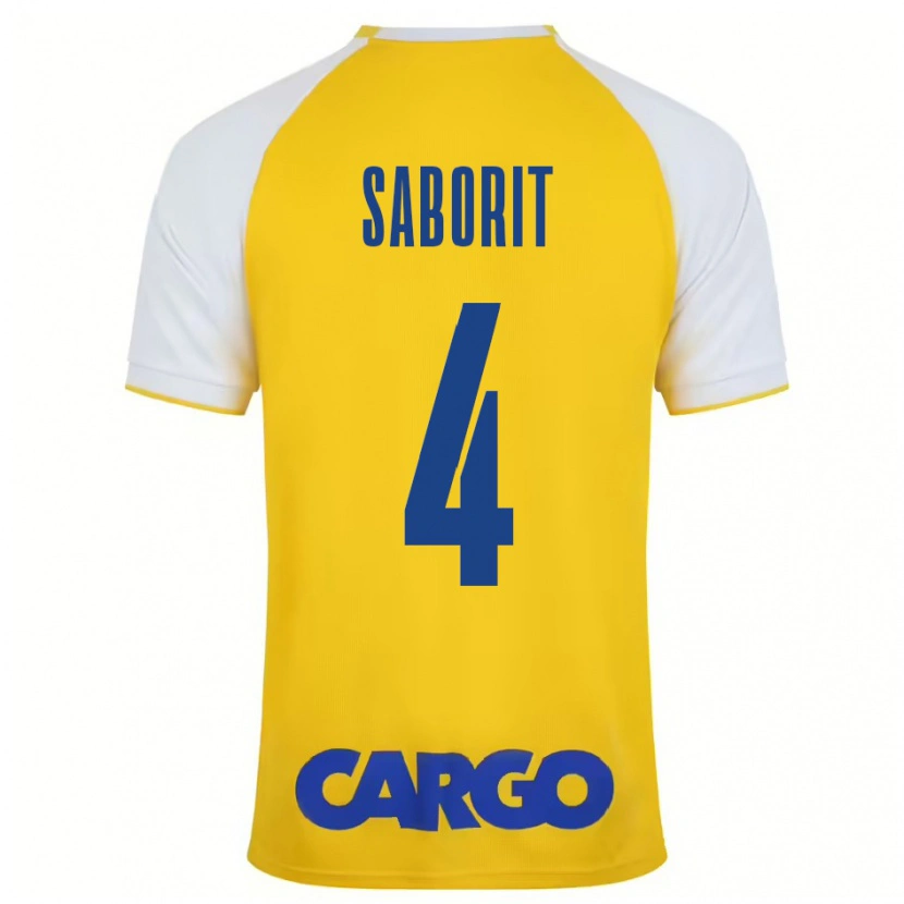 Danxen Kid Enric Saborit #4 Yellow White Home Jersey 2024/25 T-Shirt