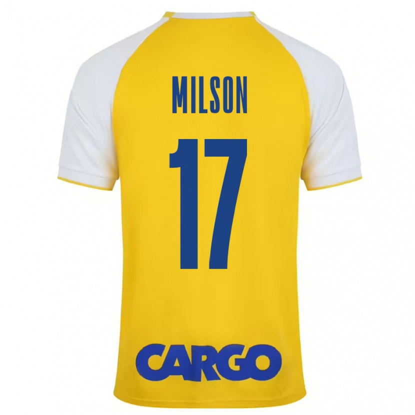 Danxen Kid Milson #17 Yellow White Home Jersey 2024/25 T-Shirt