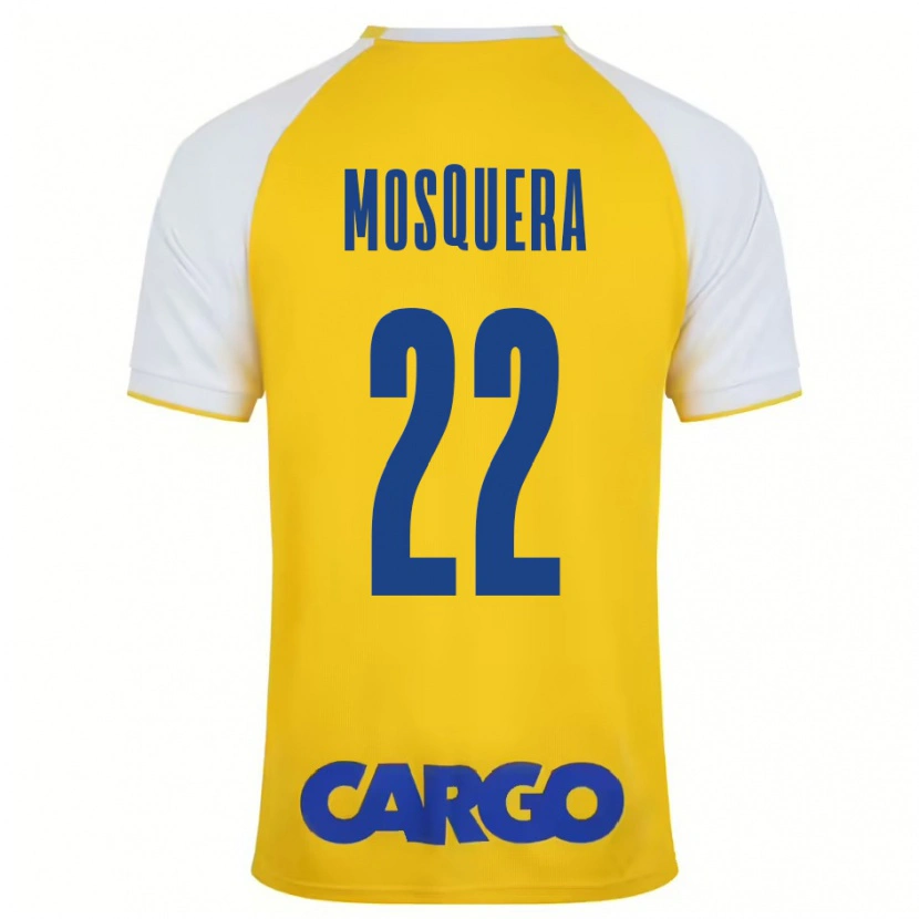 Danxen Kid Orlando Mosquera #22 Yellow White Home Jersey 2024/25 T-Shirt