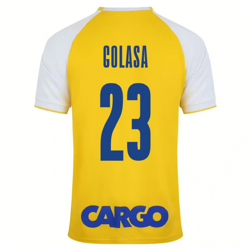 Danxen Kid Eyal Golasa #23 Yellow White Home Jersey 2024/25 T-Shirt