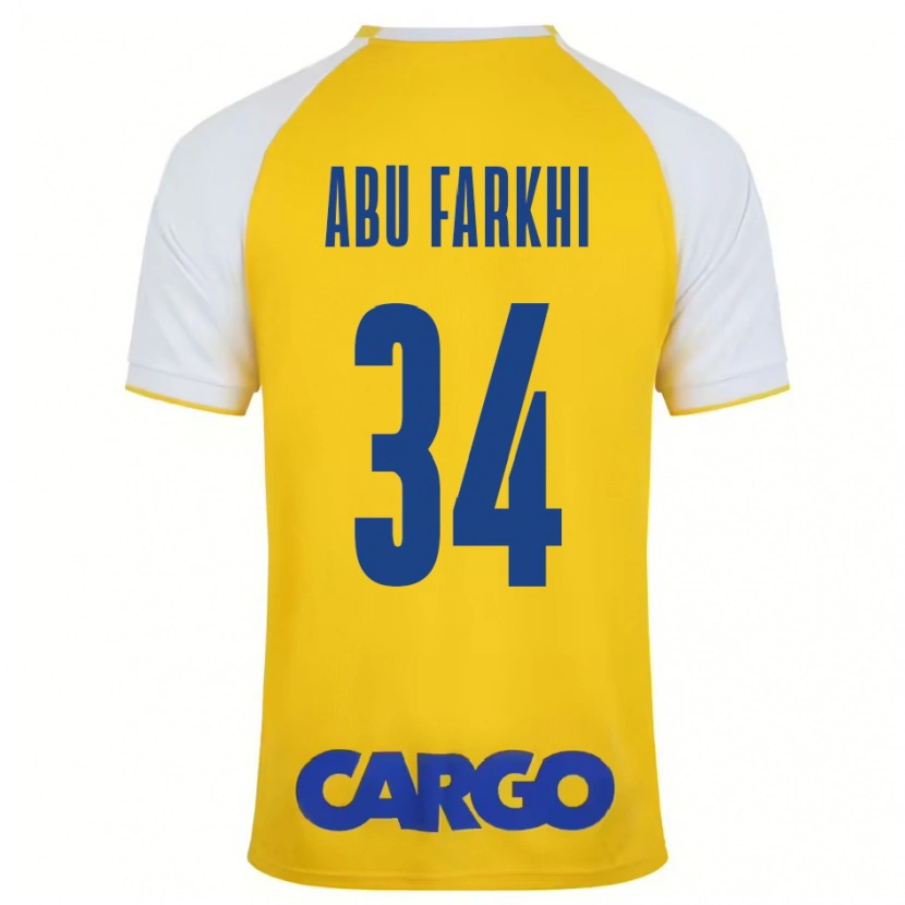 Danxen Kid Sayed Abu Farkhi #34 Yellow White Home Jersey 2024/25 T-Shirt