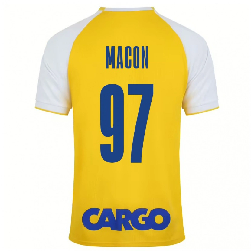 Danxen Kid Yvann Maçon #97 Yellow White Home Jersey 2024/25 T-Shirt