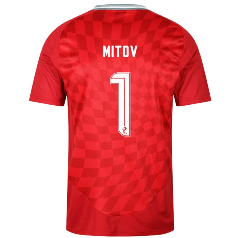 Danxen Kid Dimitar Mitov #1 Red Home Jersey 2024/25 T-Shirt