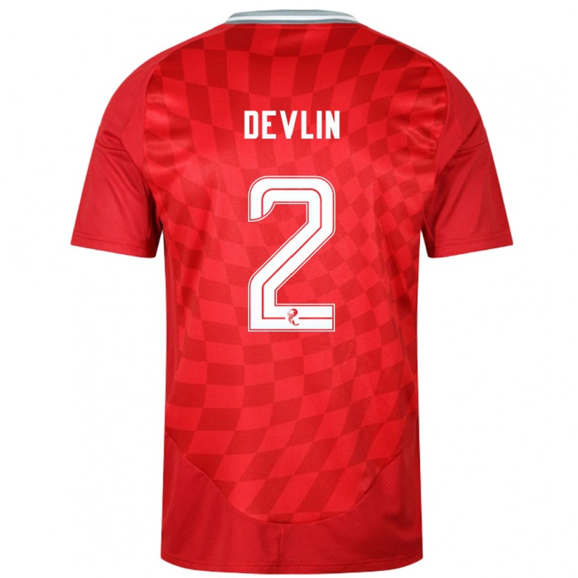 Danxen Kid Nicky Devlin #2 Red Home Jersey 2024/25 T-Shirt