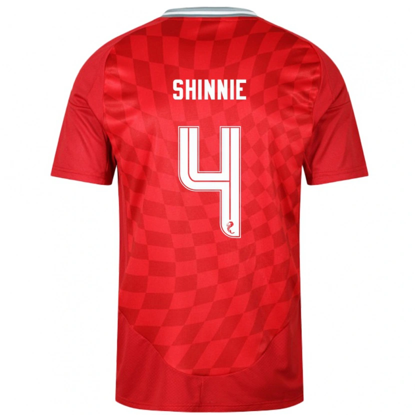 Danxen Kid Graeme Shinnie #4 Red Home Jersey 2024/25 T-Shirt