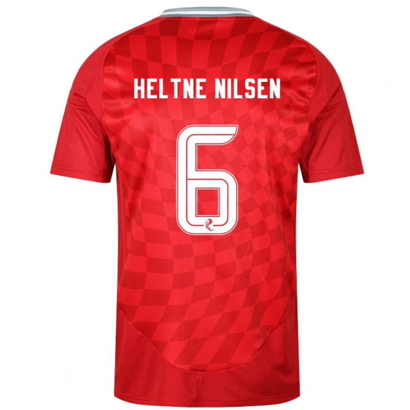 Danxen Kid Sivert Heltne Nilsen #6 Red Home Jersey 2024/25 T-Shirt