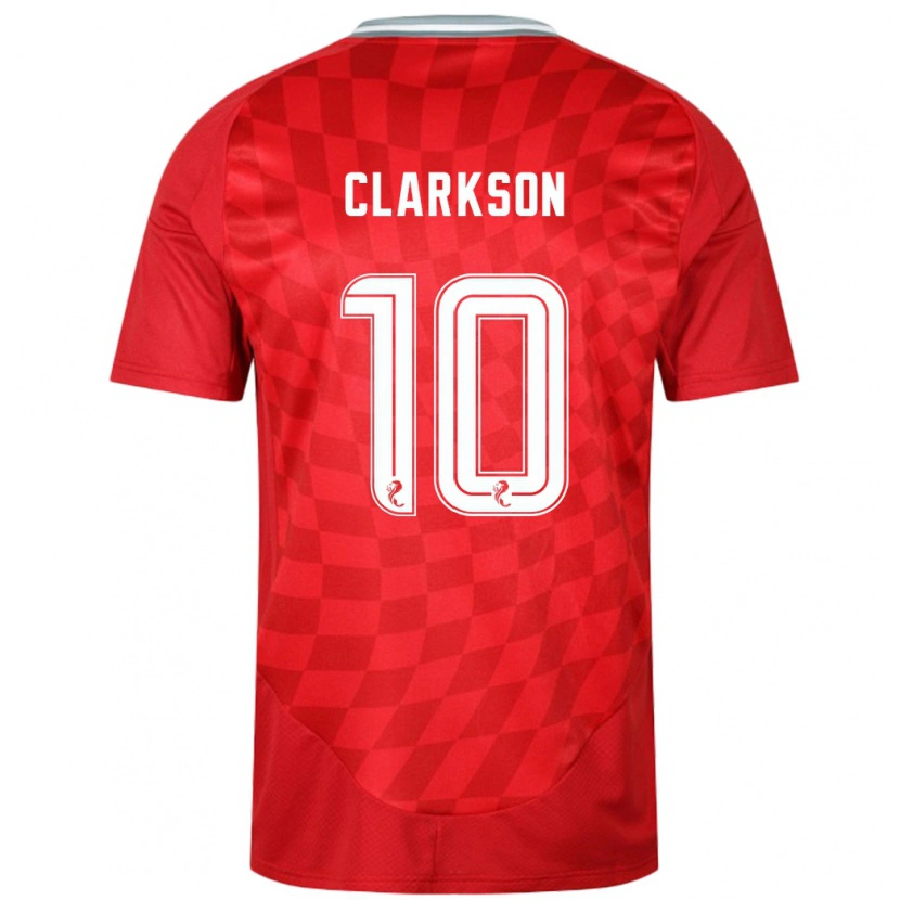 Danxen Kid Leighton Clarkson #10 Red Home Jersey 2024/25 T-Shirt