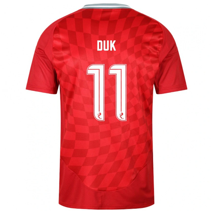 Danxen Kid Duk #11 Red Home Jersey 2024/25 T-Shirt