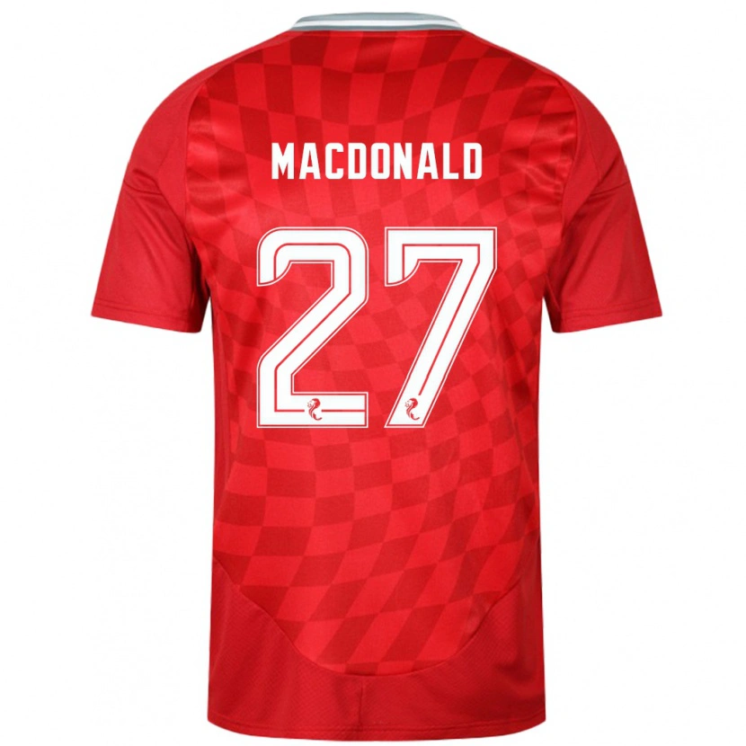 Danxen Kid Angus Macdonald #27 Red Home Jersey 2024/25 T-Shirt