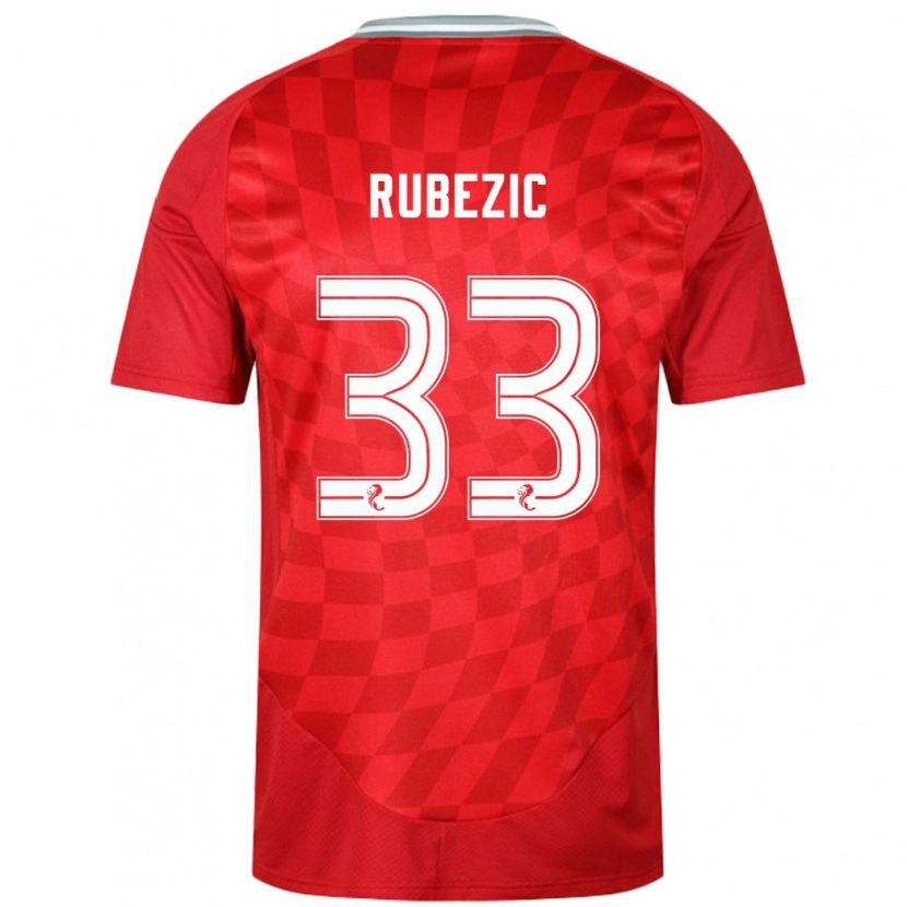 Danxen Kid Slobodan Rubezic #33 Red Home Jersey 2024/25 T-Shirt