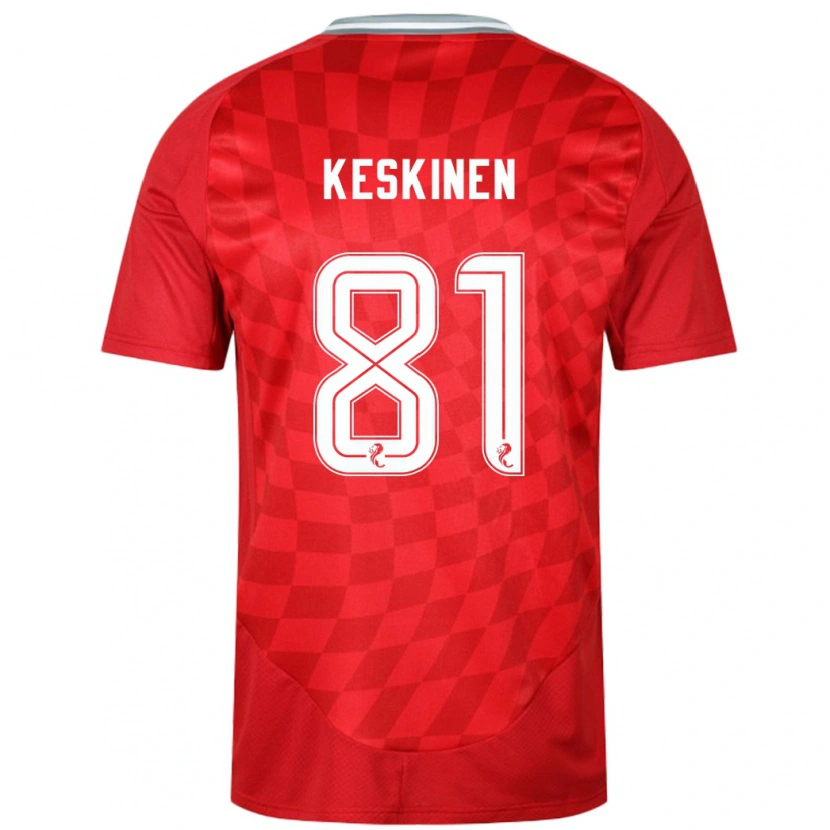 Danxen Kid Topi Keskinen #81 Red Home Jersey 2024/25 T-Shirt