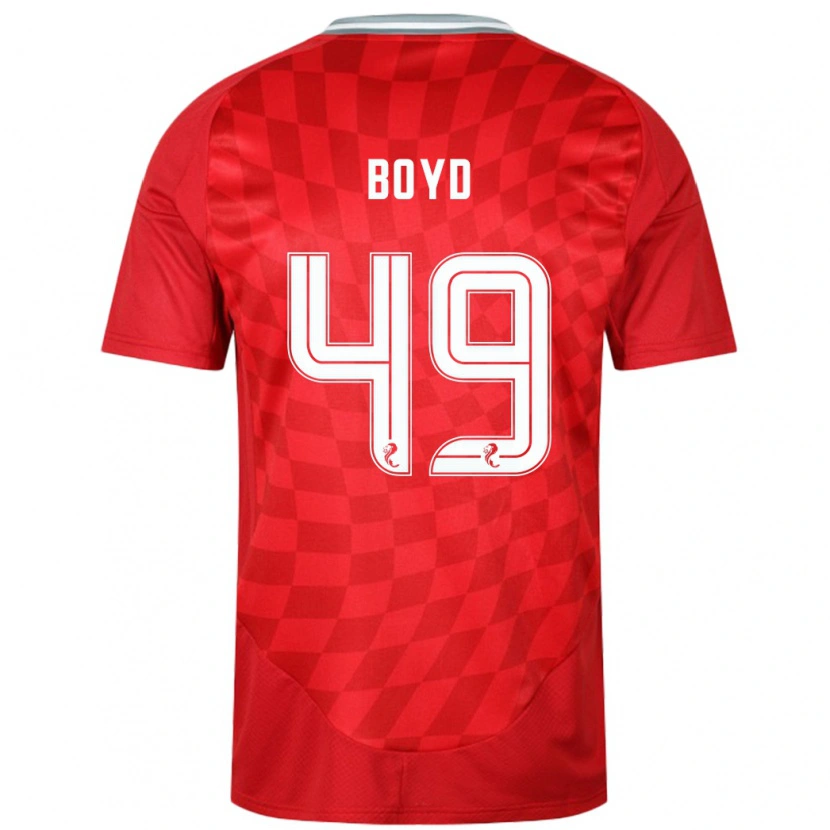 Danxen Kid Fletcher Boyd #49 Red Home Jersey 2024/25 T-Shirt