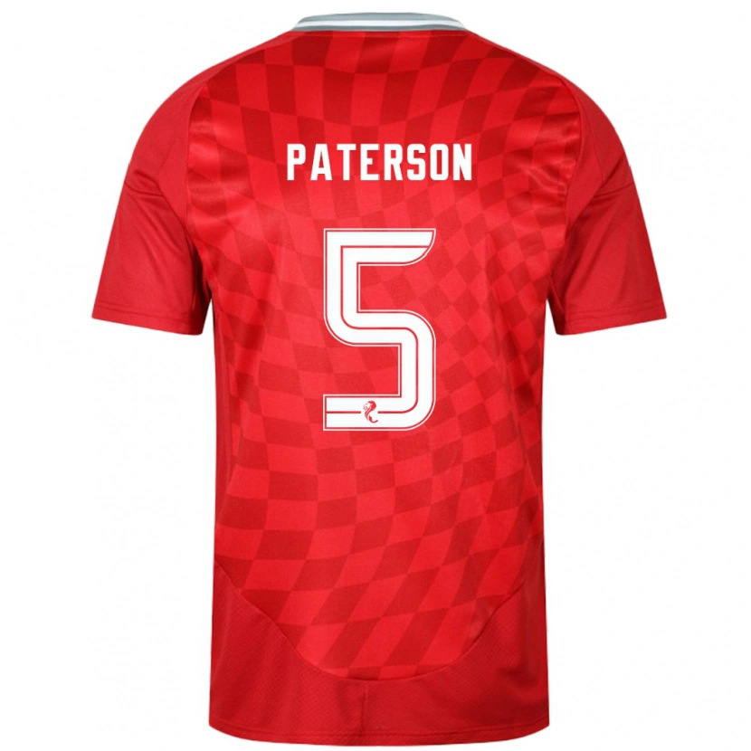 Danxen Kid Donna Paterson #5 Red Home Jersey 2024/25 T-Shirt