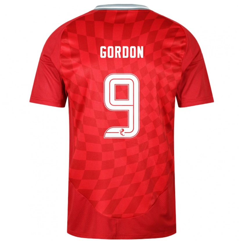 Danxen Kid Lauren Gordon #9 Red Home Jersey 2024/25 T-Shirt