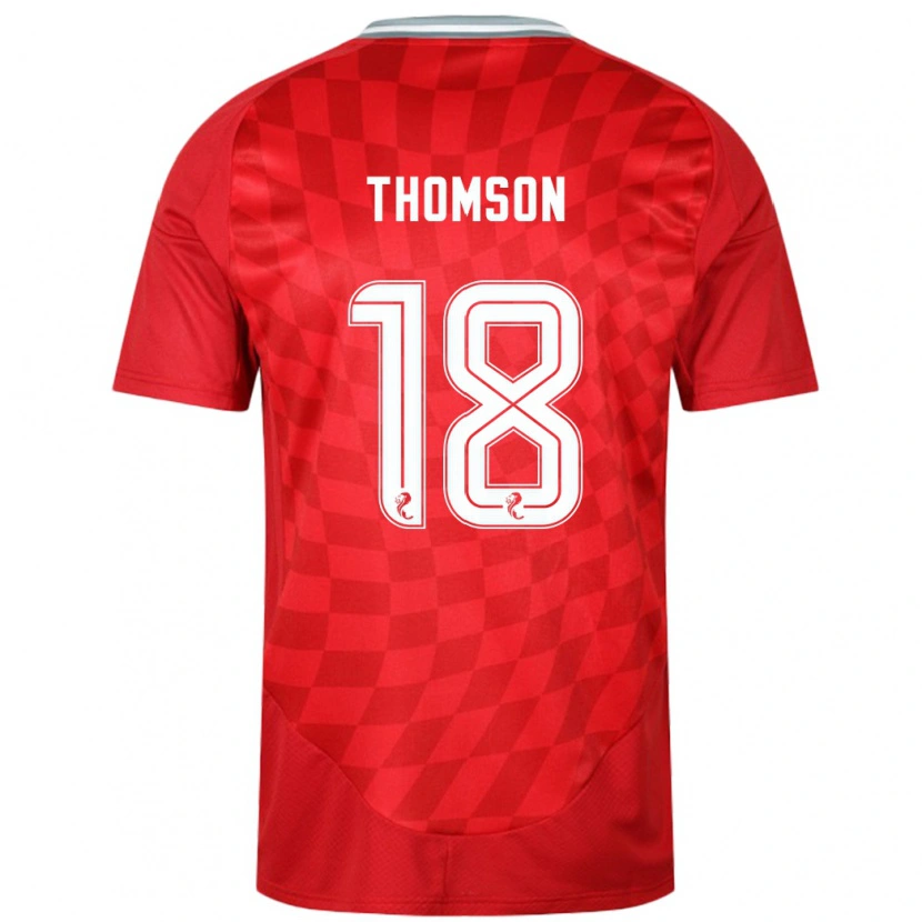 Danxen Kid Eva Thomson #18 Red Home Jersey 2024/25 T-Shirt