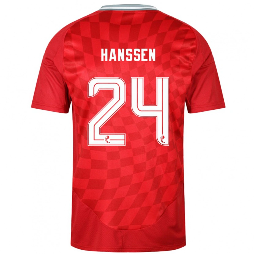 Danxen Kid Nadine Hanssen #24 Red Home Jersey 2024/25 T-Shirt