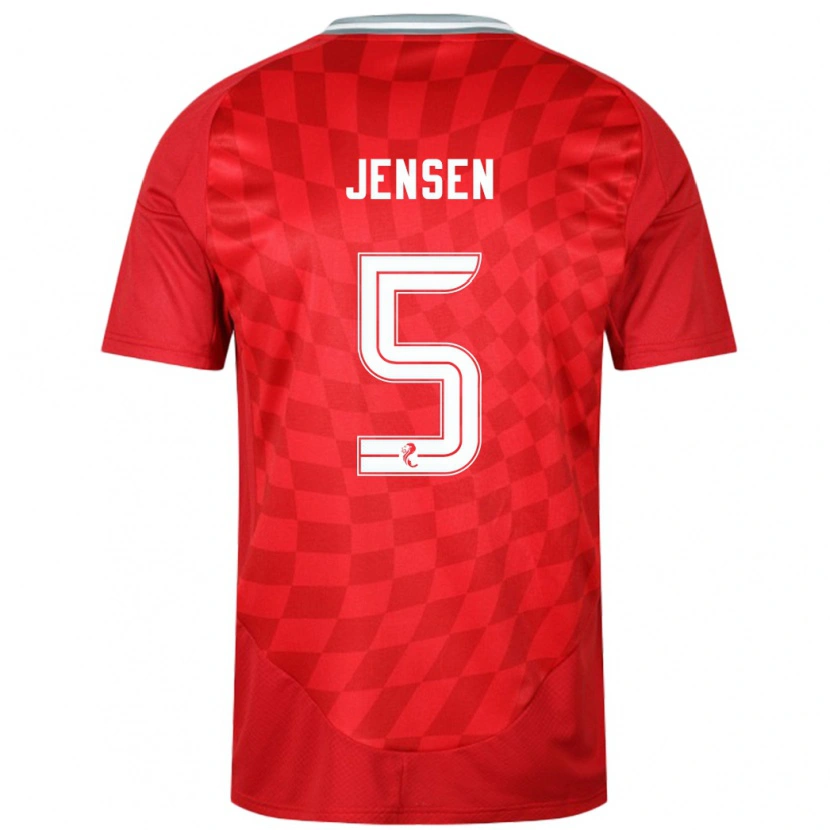 Danxen Kid Richard Jensen #5 Red Home Jersey 2024/25 T-Shirt