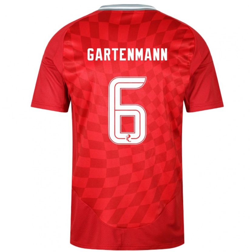 Danxen Kid Stefan Gartenmann #6 Red Home Jersey 2024/25 T-Shirt