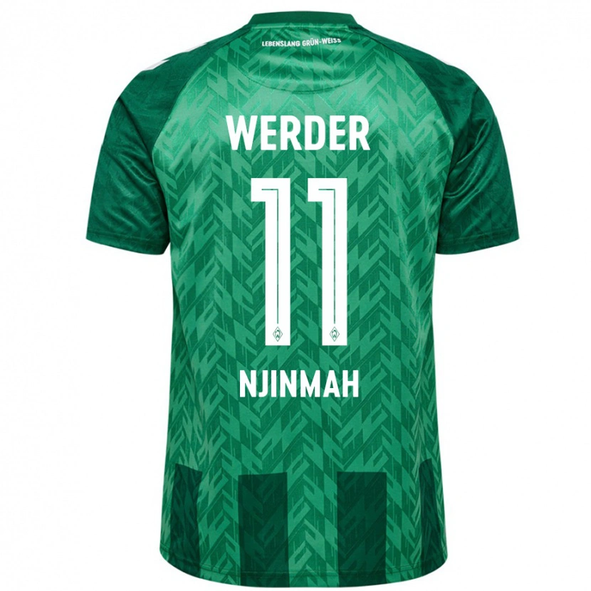 Danxen Kid Justin Njinmah #11 Green Home Jersey 2024/25 T-Shirt