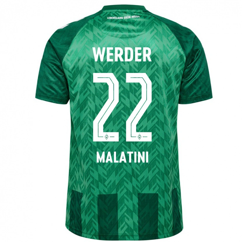 Danxen Kid Julián Malatini #22 Green Home Jersey 2024/25 T-Shirt