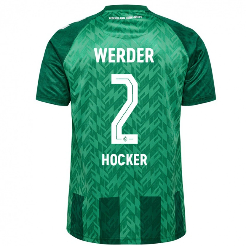 Danxen Kid Luca Höcker #2 Green Home Jersey 2024/25 T-Shirt