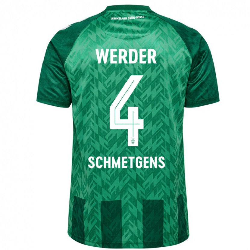 Danxen Kid Mick Schmetgens #4 Green Home Jersey 2024/25 T-Shirt