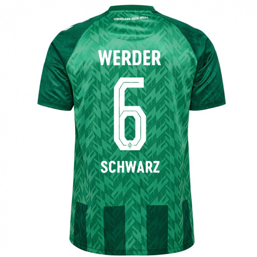 Danxen Kid Ricardo-Felipe Schwarz #6 Green Home Jersey 2024/25 T-Shirt