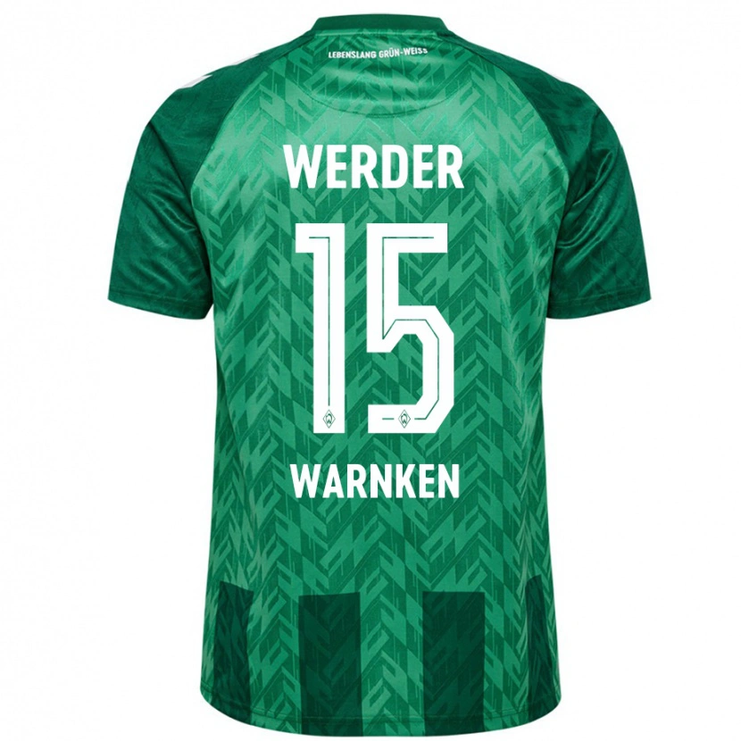 Danxen Kid Jannes Warnken #15 Green Home Jersey 2024/25 T-Shirt