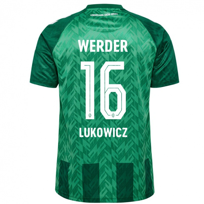 Danxen Kid Maik Lukowicz #16 Green Home Jersey 2024/25 T-Shirt