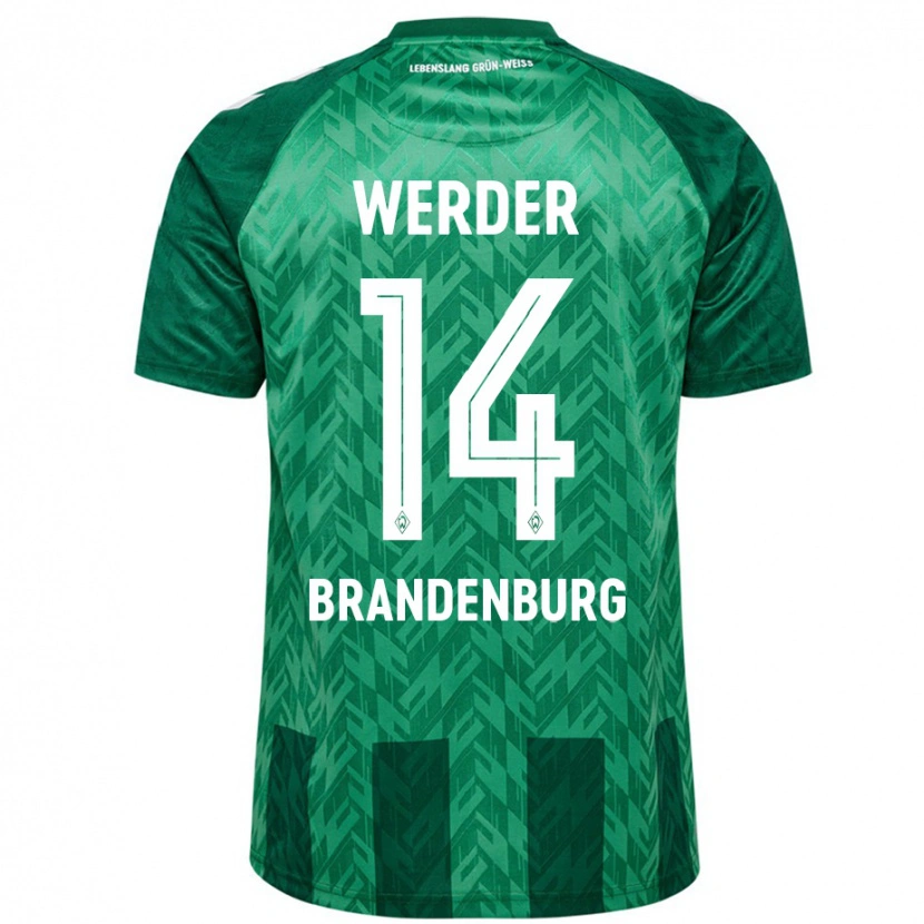 Danxen Kid Michaela Brandenburg #14 Green Home Jersey 2024/25 T-Shirt