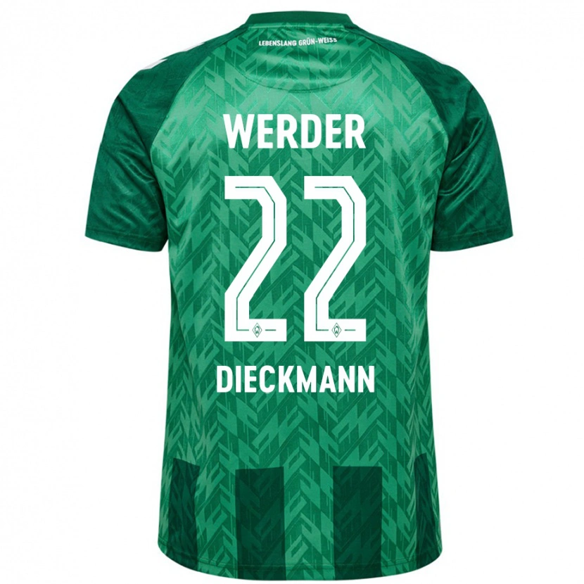 Danxen Kid Rieke Dieckmann #22 Green Home Jersey 2024/25 T-Shirt