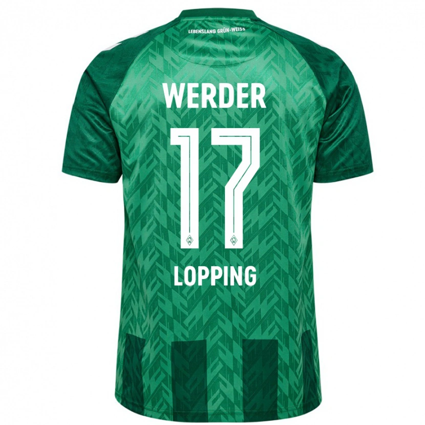 Danxen Kid Jakob Löpping #17 Green Home Jersey 2024/25 T-Shirt