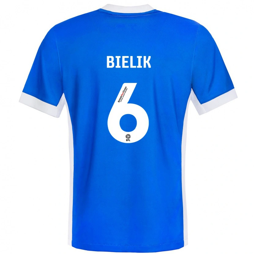 Danxen Kid Krystian Bielik #6 Blue White Home Jersey 2024/25 T-Shirt