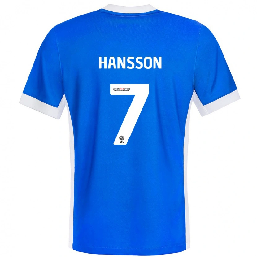 Danxen Kid Emil Hansson #7 Blue White Home Jersey 2024/25 T-Shirt