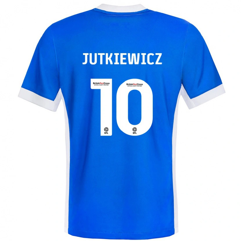 Danxen Kid Lukas Jutkiewicz #10 Blue White Home Jersey 2024/25 T-Shirt